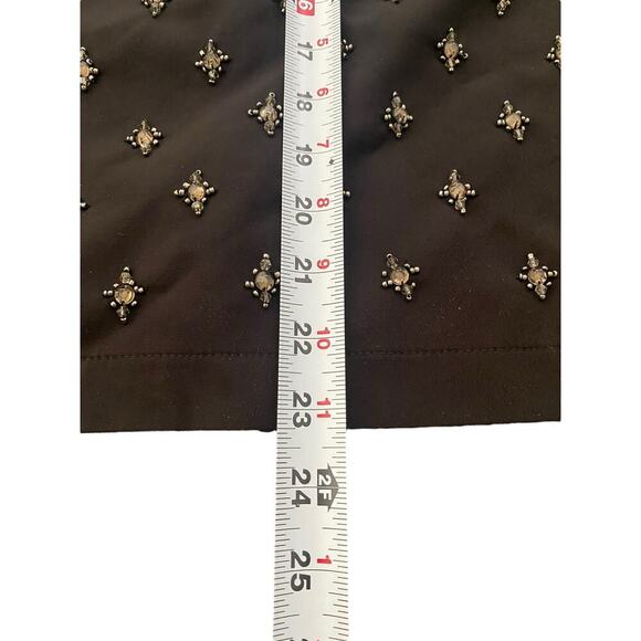 Jovonna Premier Black Embellished Knee-Length Pencil Skirt Size 6 - Picture 2 of 7